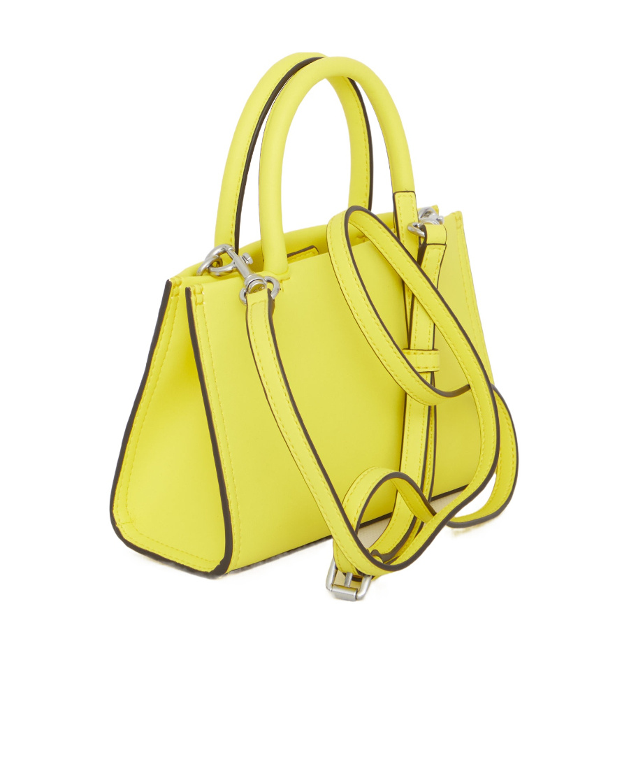 Tory Burch Logo-patch Detail Mini Bag In Yellow