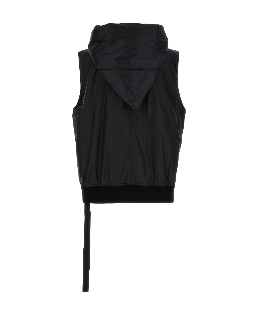 Rick Owens Drkshdw Pouch-pocket Zip-up Hoodie In Black