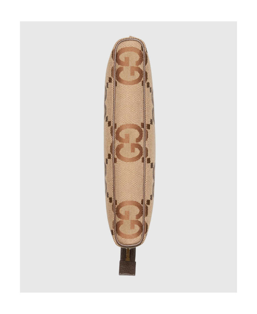 Gucci Jumbo Gg Messenger Bag In Nude