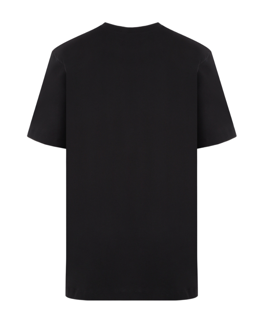 Msgm Logo Crew Neck T-shirt In Black