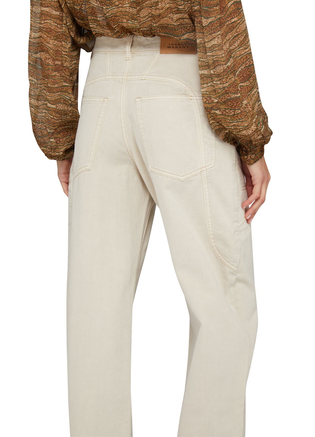 Isabel Marant Belt Loops Slacks In Nude