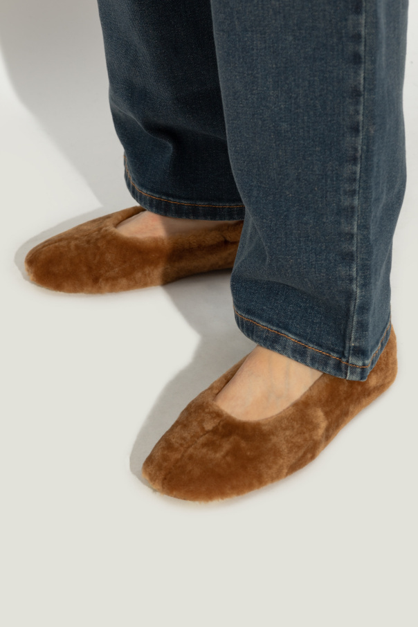 DRIES VAN NOTEN ROUND HEAD BALLET SHOES 