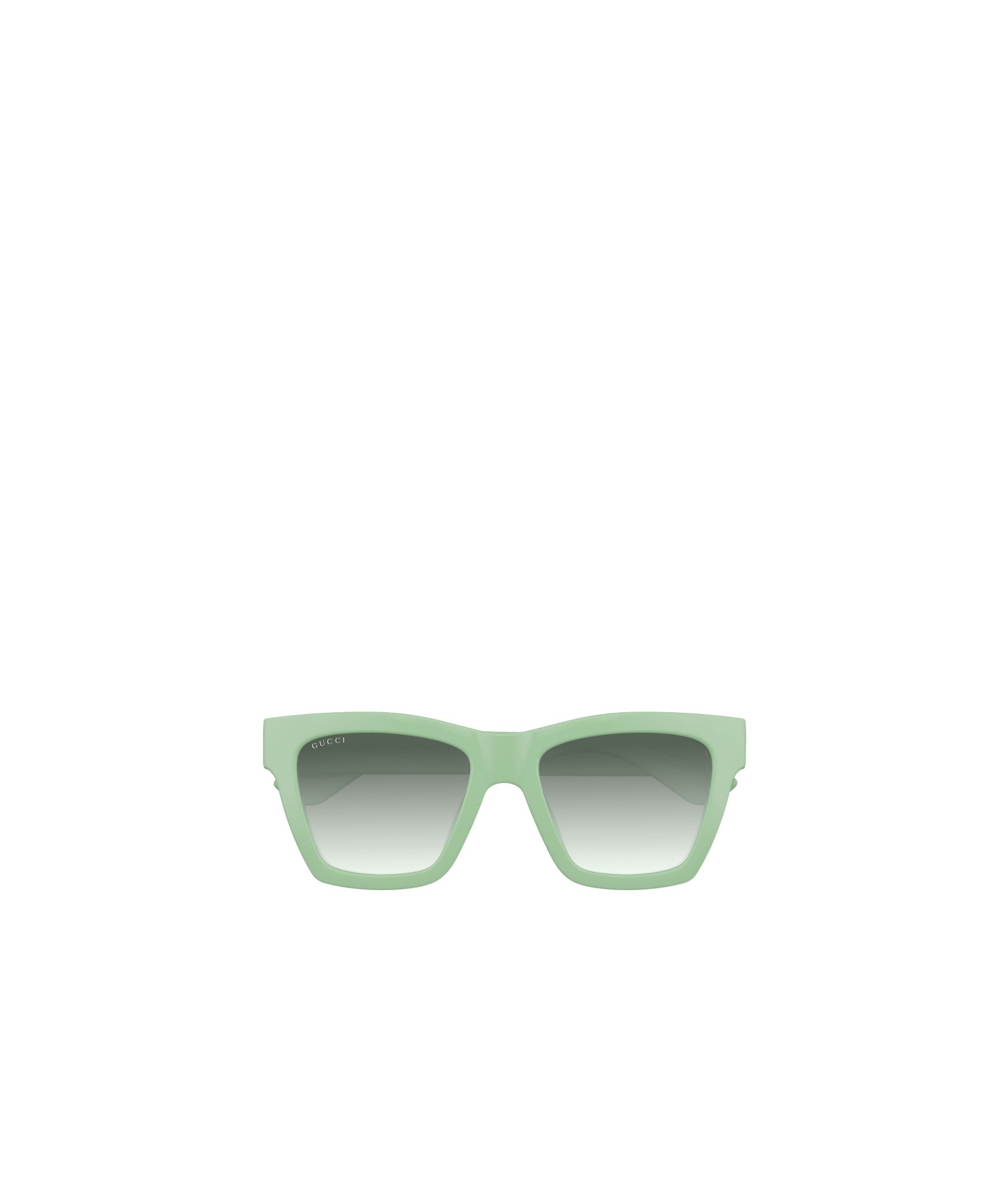 Gucci Geometric Frame Sunglasses In Green