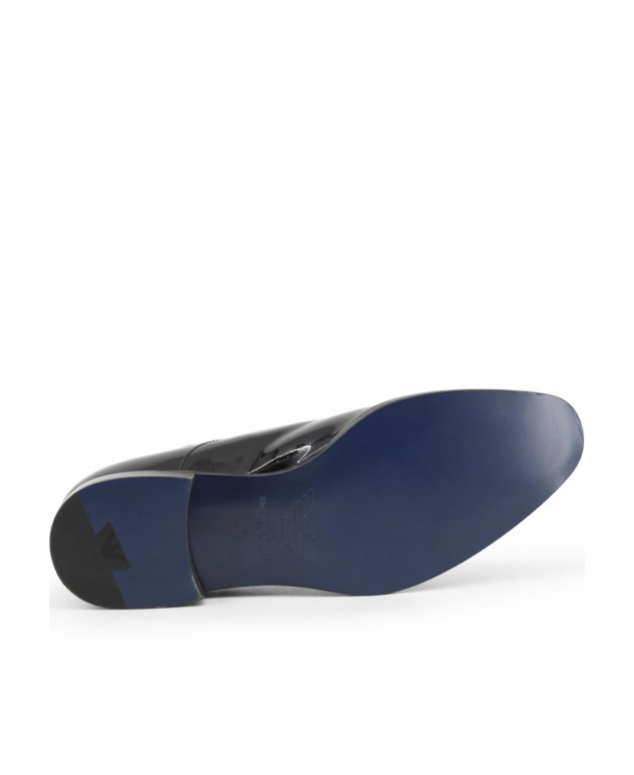 Emporio Armani Logo Business Dress Shoes In Black