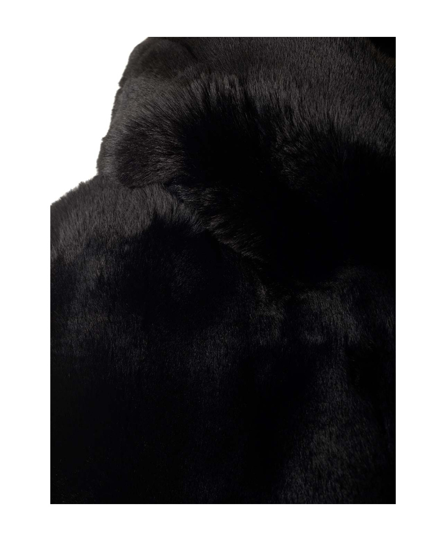 Moose Knuckles Faux-fur Zip-up Gilet In Black