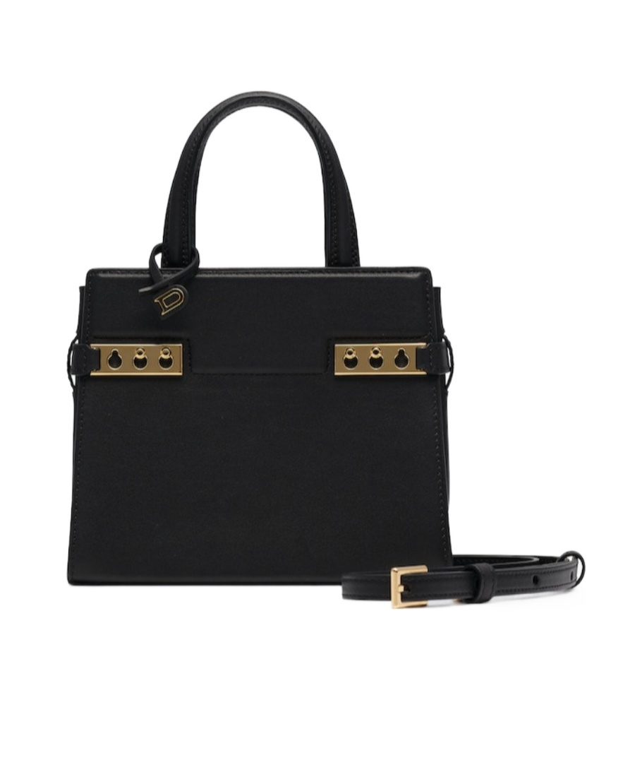 Delvaux Adjustable Shoulder Strap Shoulder Bag In Black