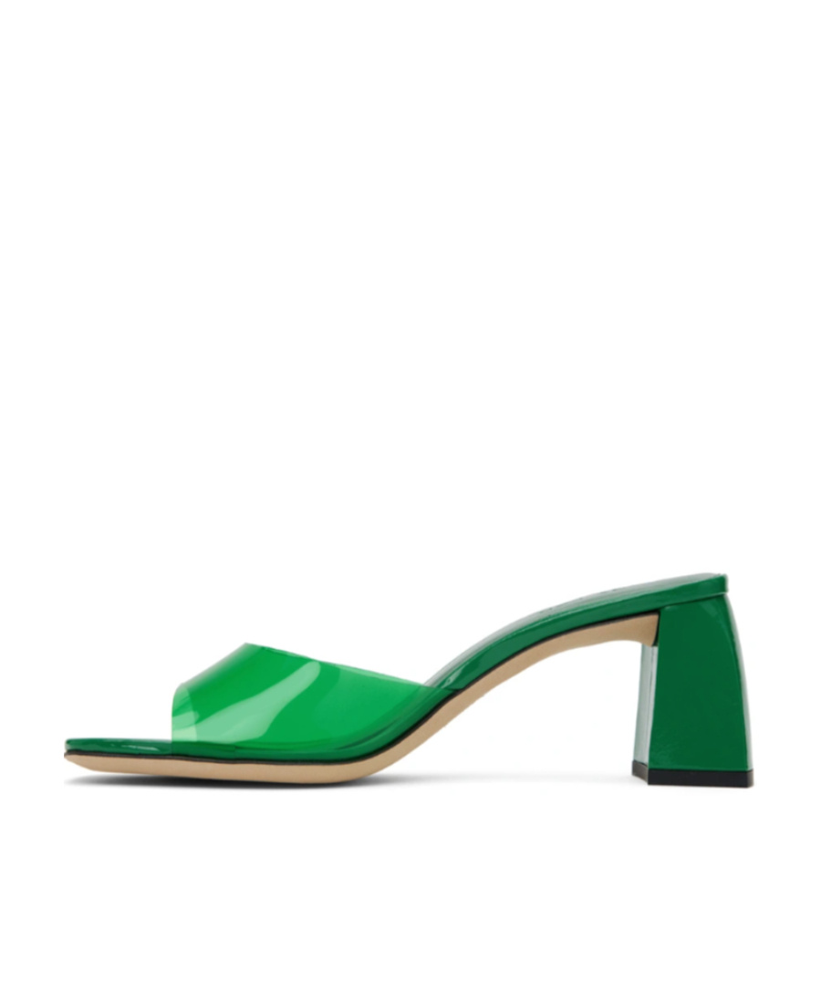 By Far Romy High-heeled Sandals In Green
