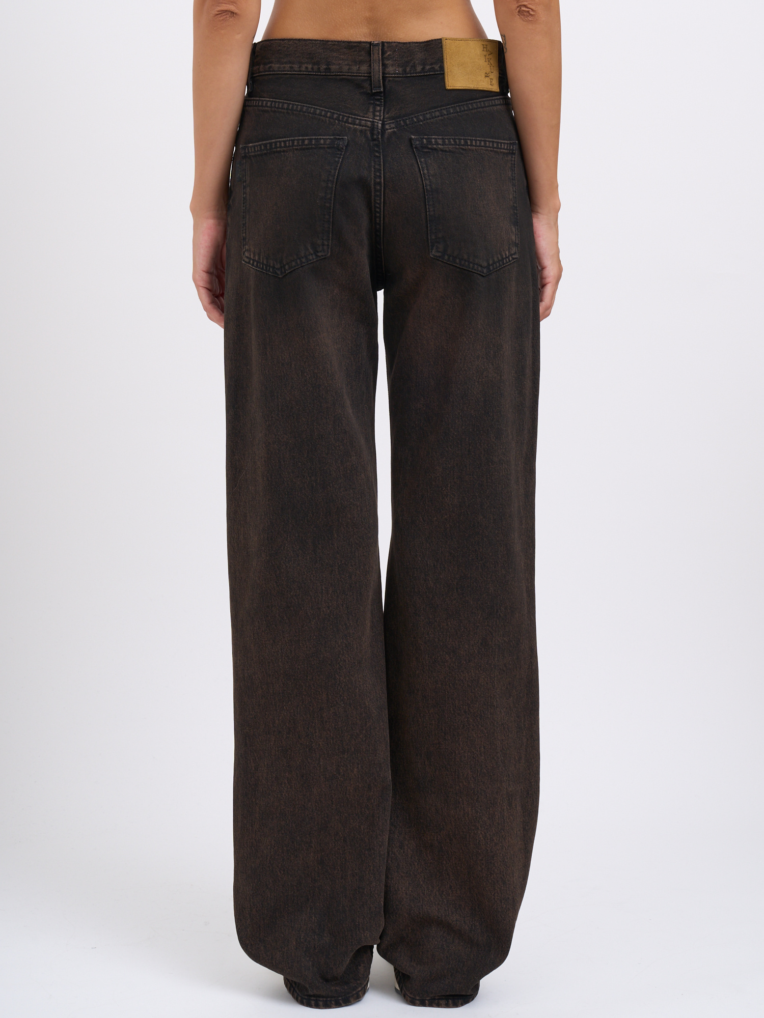Haikure Wide-leg Jeans In Animal Print