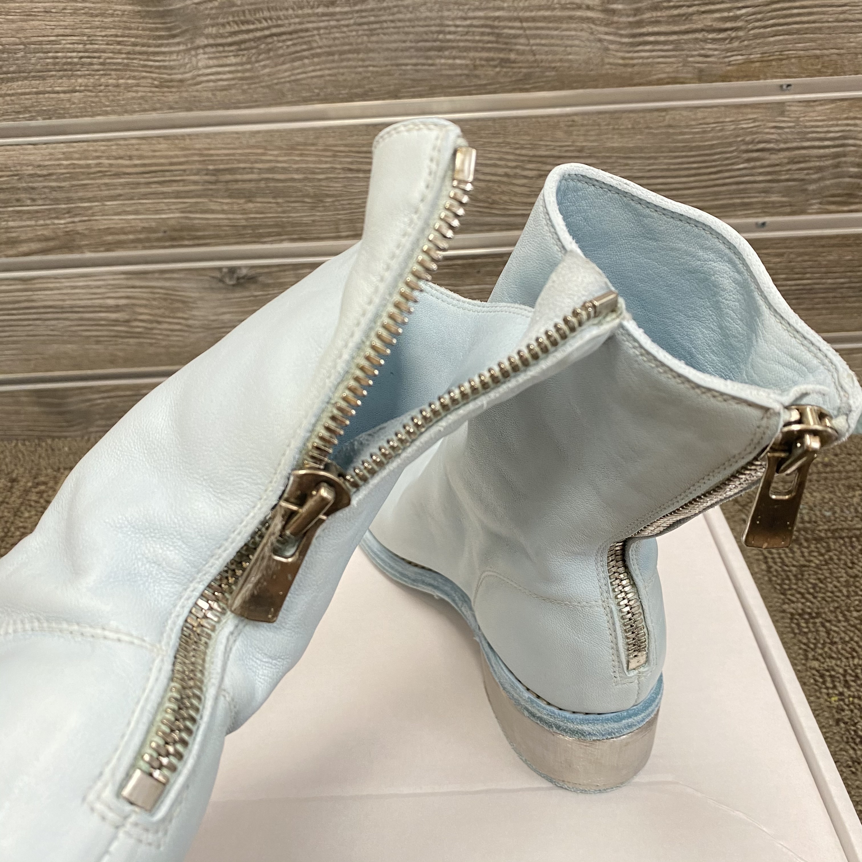 Guidi 788z Rear Zipper Boots In Gray