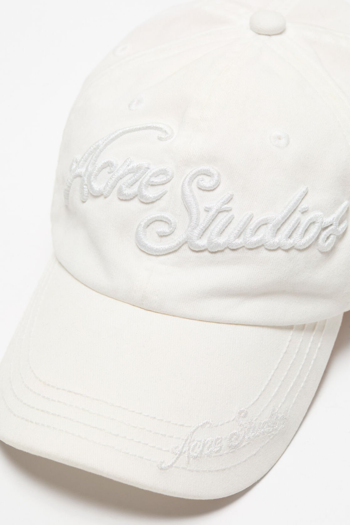 ACNE STUDIOS LOGO-EMBROIDERED CAP 