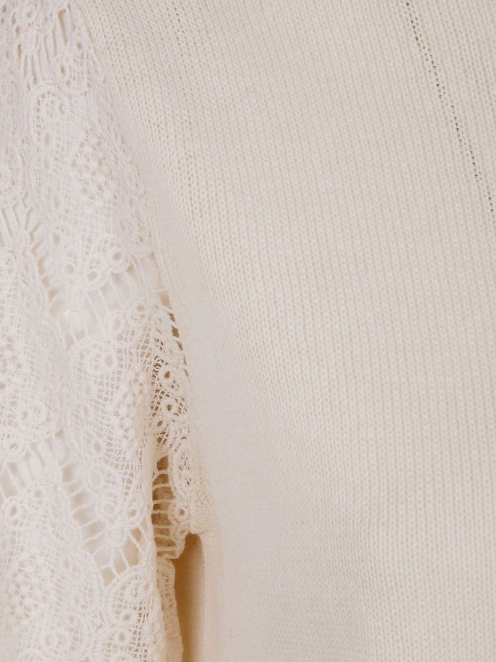 Shop Twinset Lace-sleeved Blouse