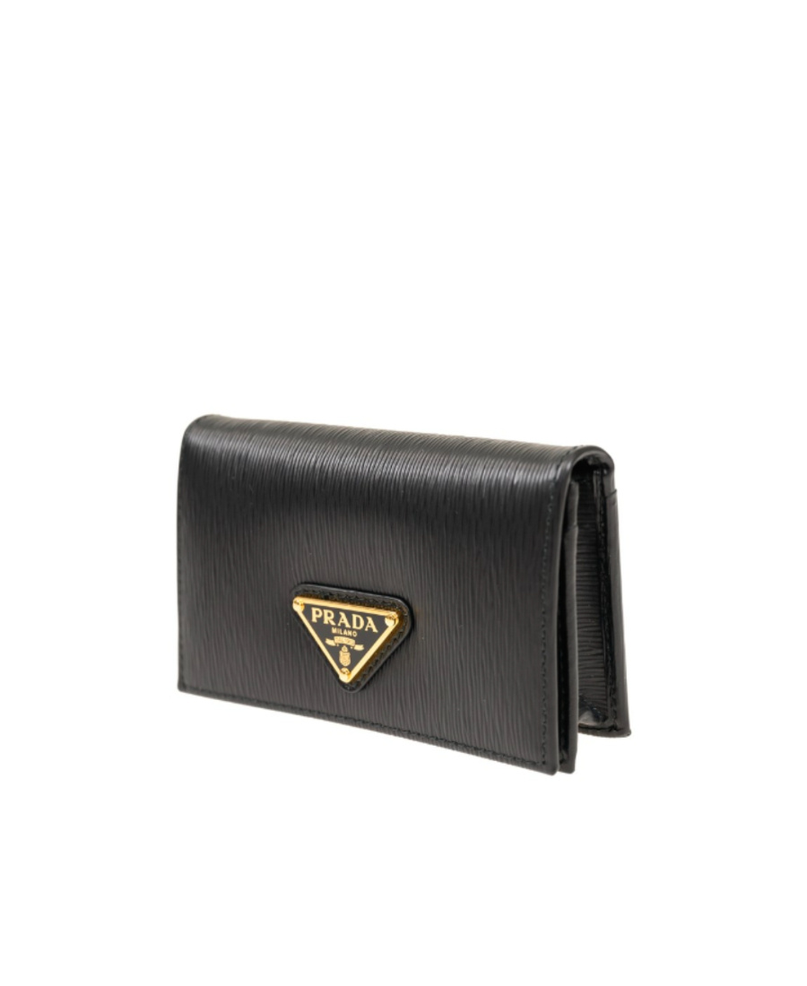 Prada Logo Wallet In Black