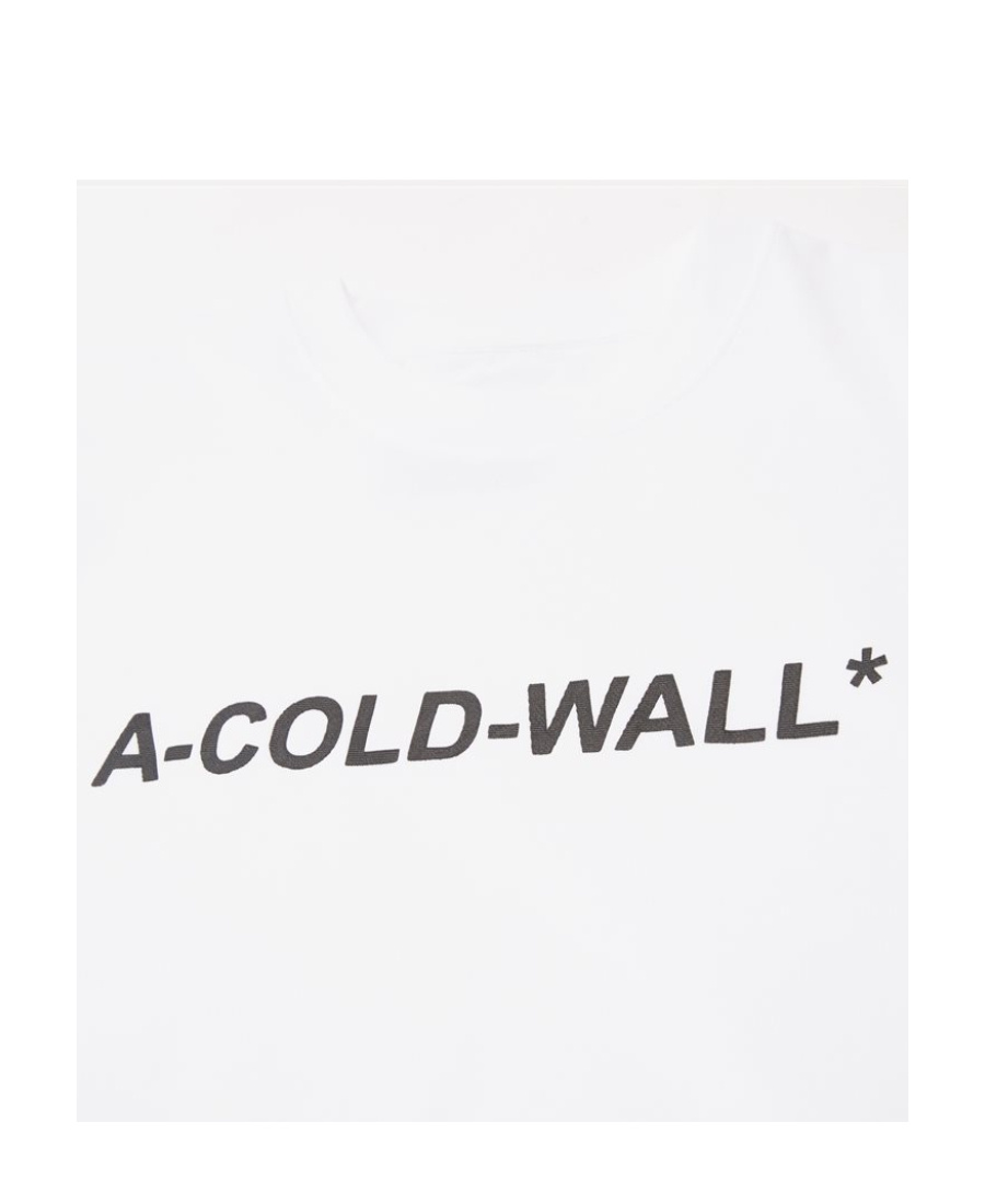 A-cold-wall* T-shirt With Round Neck And Short Sleeves In White