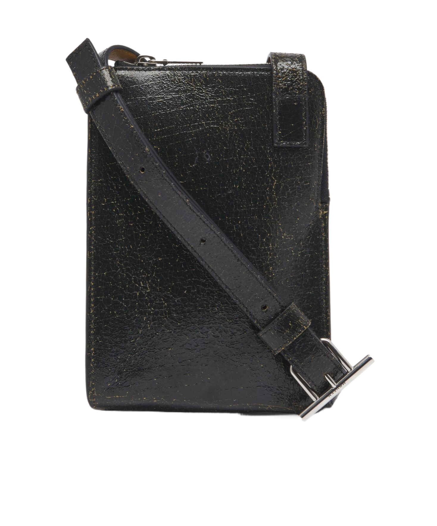 Alexander Mcqueen T-bar Suspender Mobile Phone Bag In Black