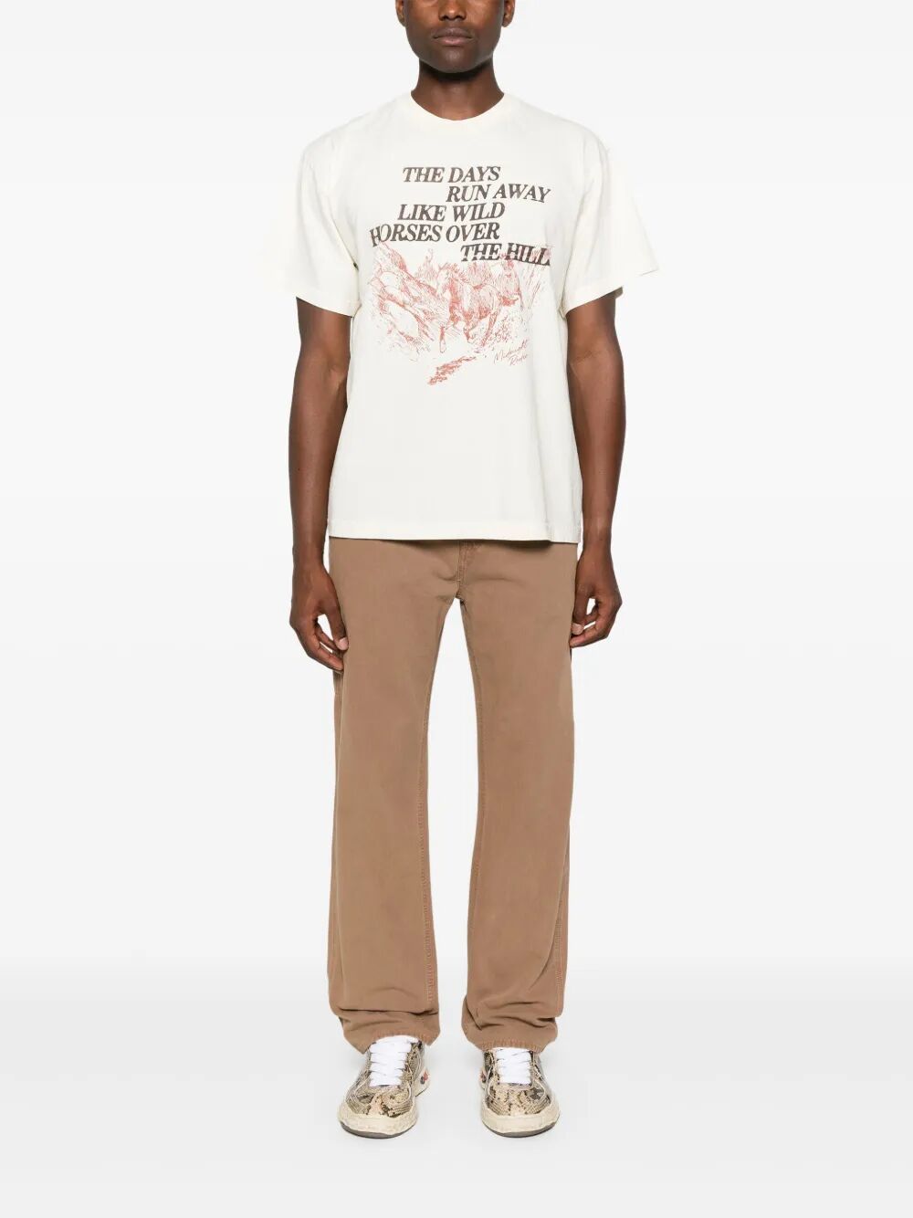 7 For All Mankind Logo Casual Pants In Brown