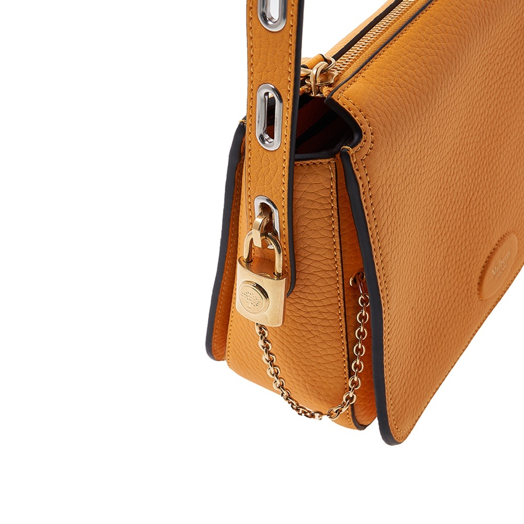 Mulberry Billie Grained Crossbody Bag In Orange