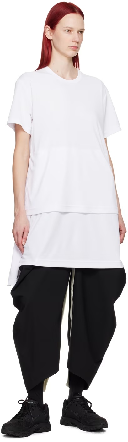 COMME DES GARÇONS LAMINATED ROUND NECK DRESS 