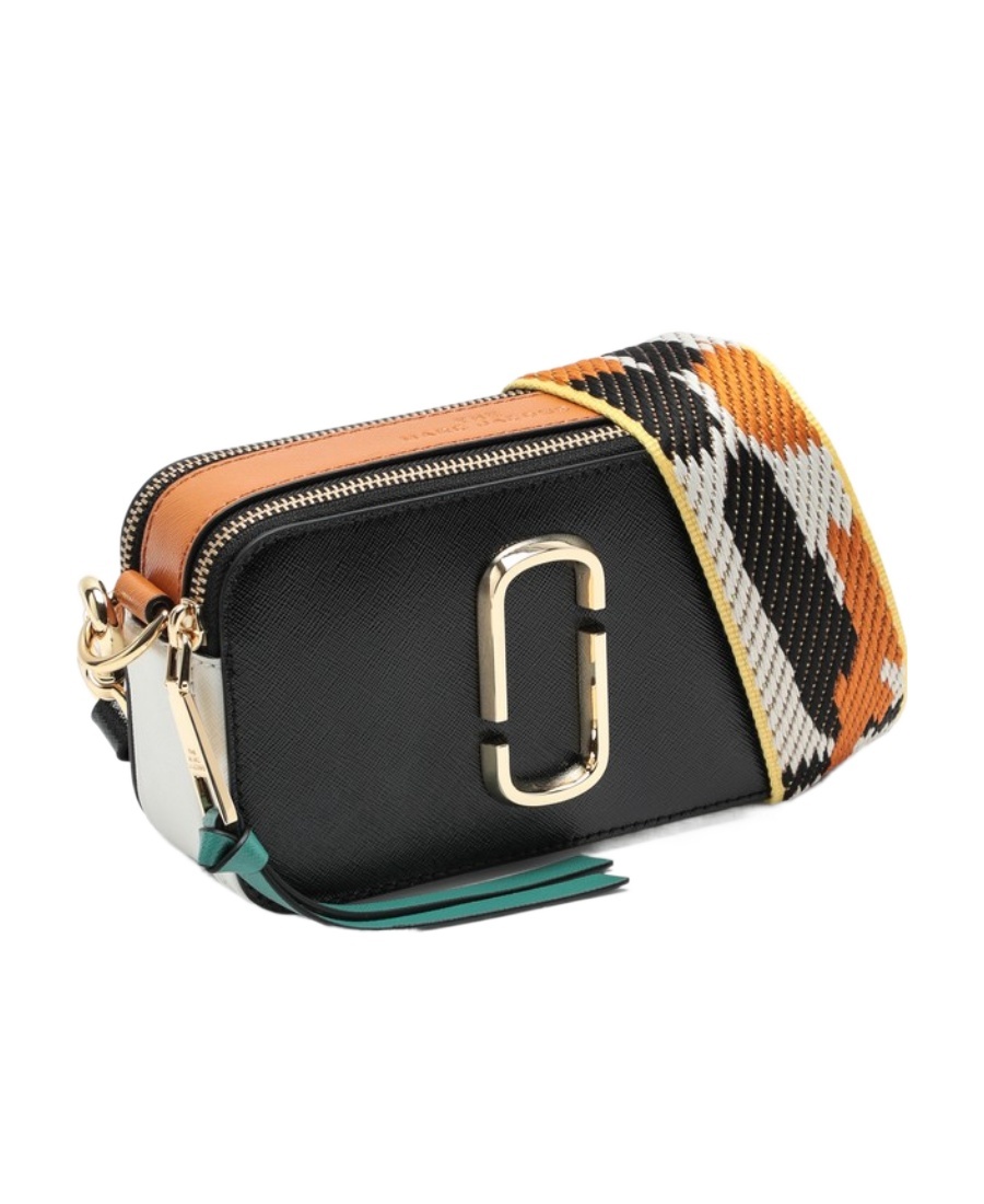 Marc Jacobs Colorful Logo Zipper Shoulder Bag In Green