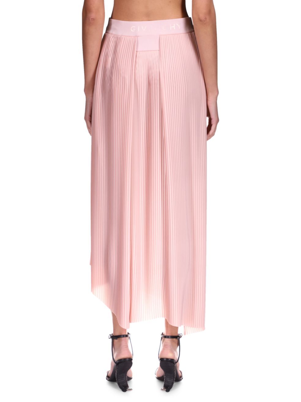 Givenchy Asymmetric Pleated Skirt In Pink