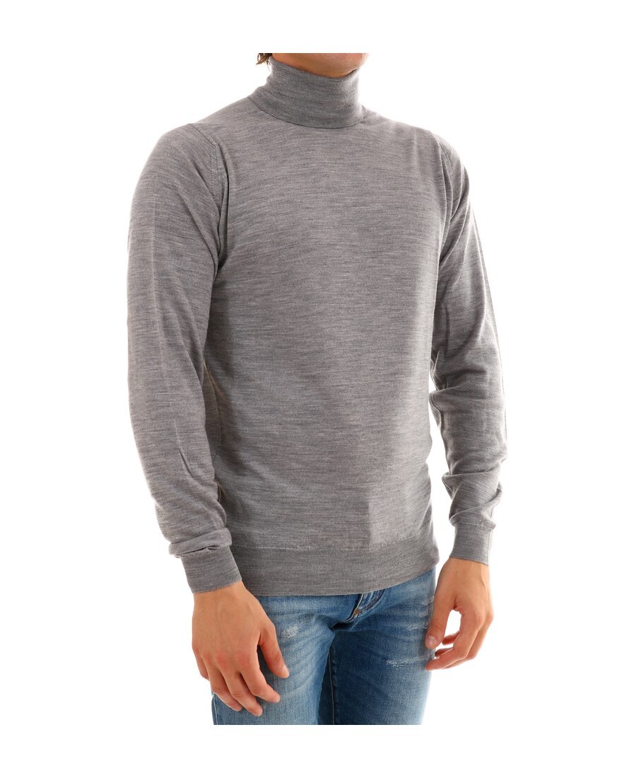 John Smedley High-neck Sweater In Gray