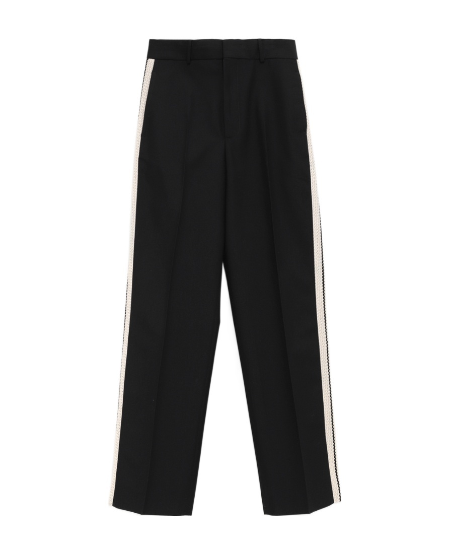 Palm Angels Side Striped Track Pants In Black
