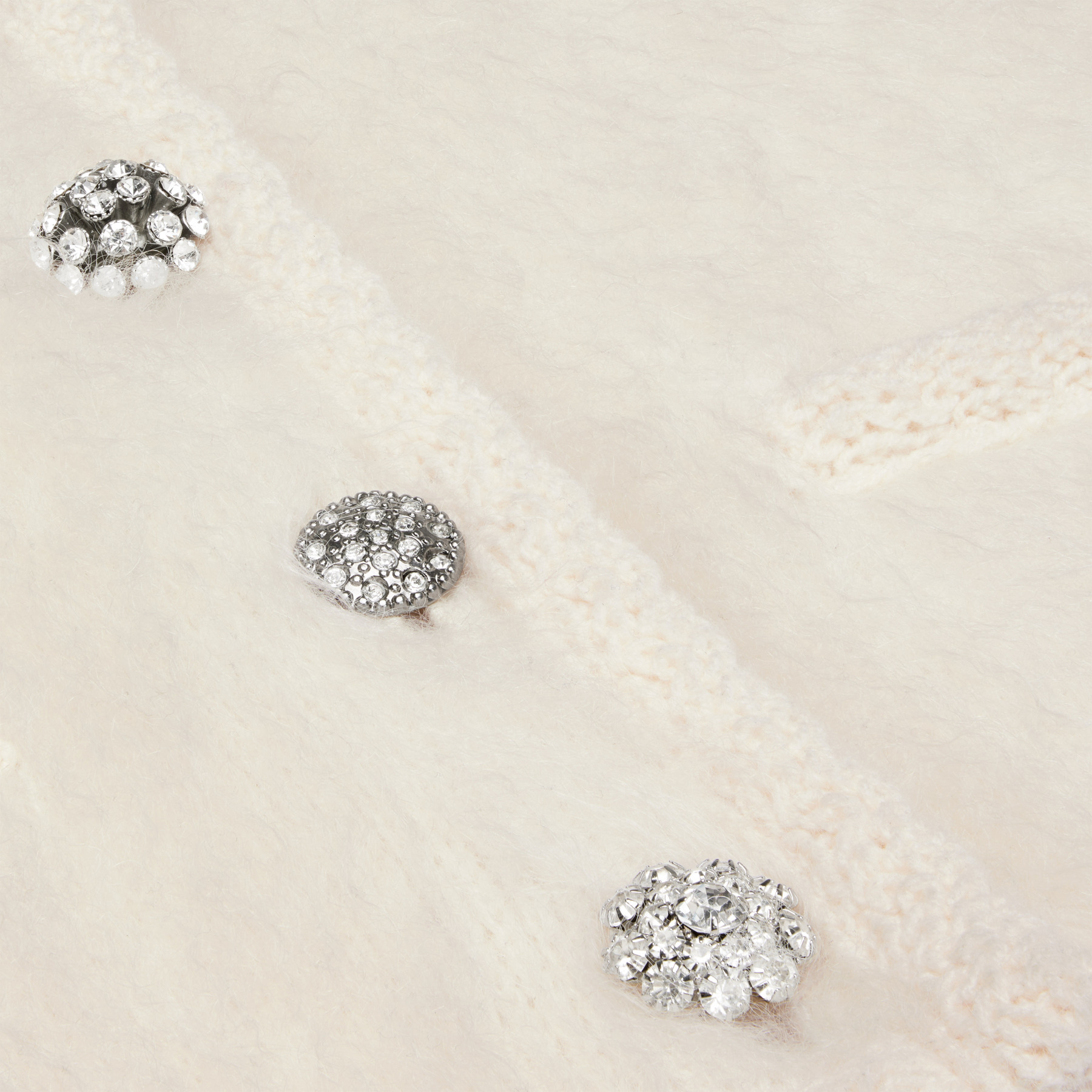 Celine Brushed Mohair Cardigan In Nude