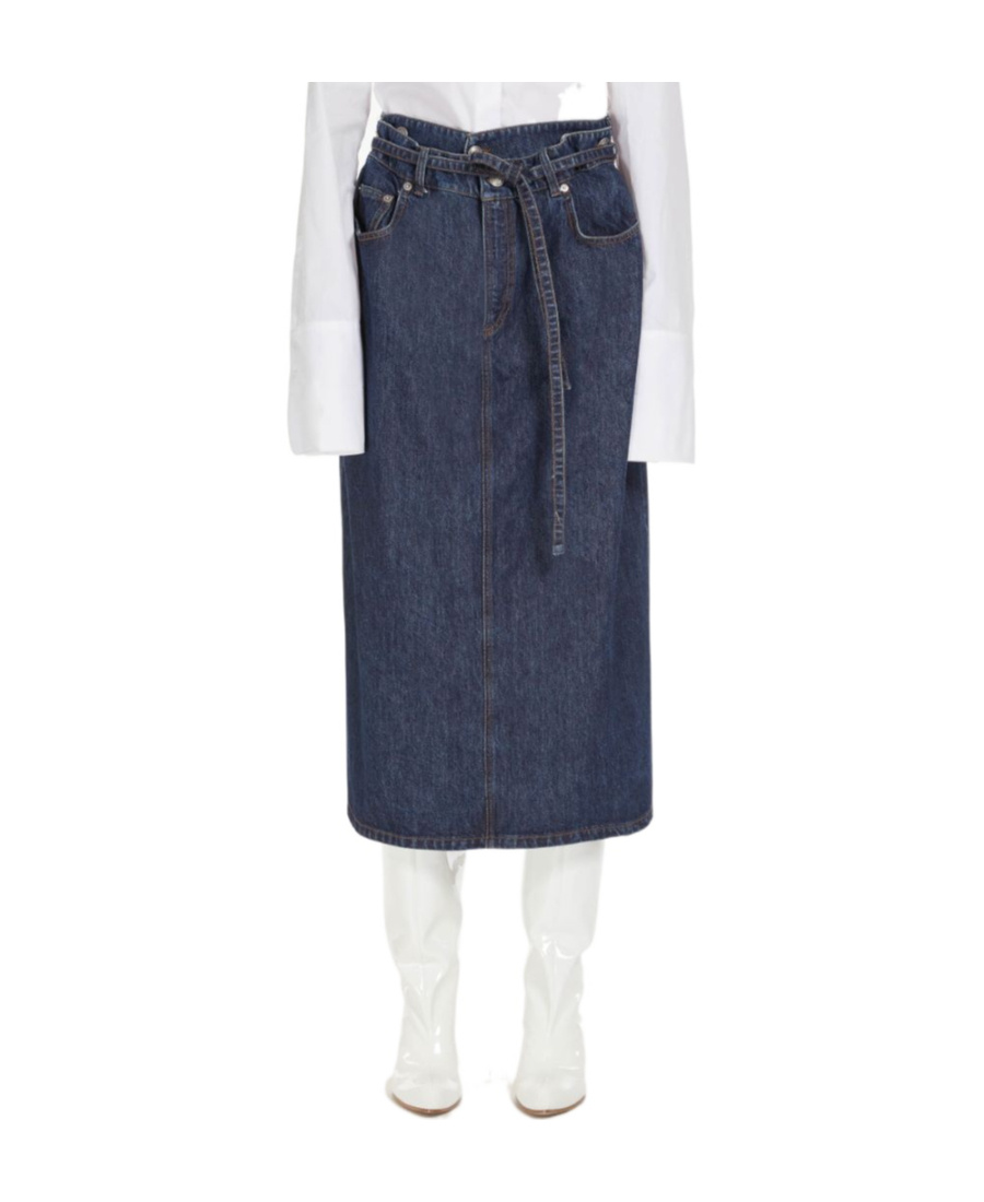 Sportmax Denim Skirt In Blue