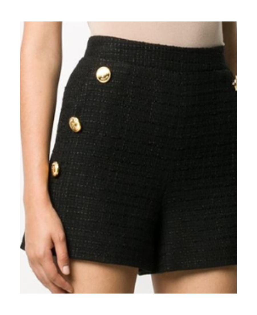 Moschino High Waist Shorts In Black