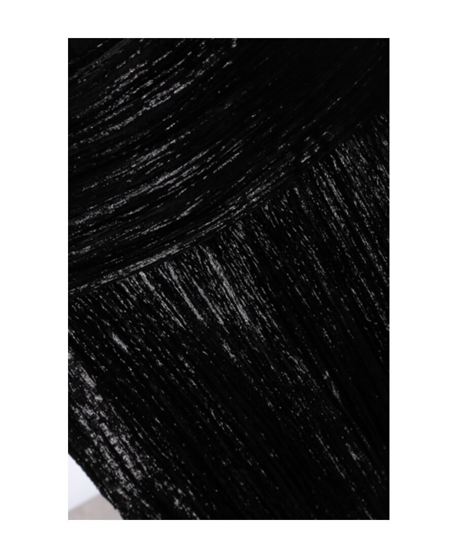 Saint Laurent Lurex Velvet Bustier Dress In Black