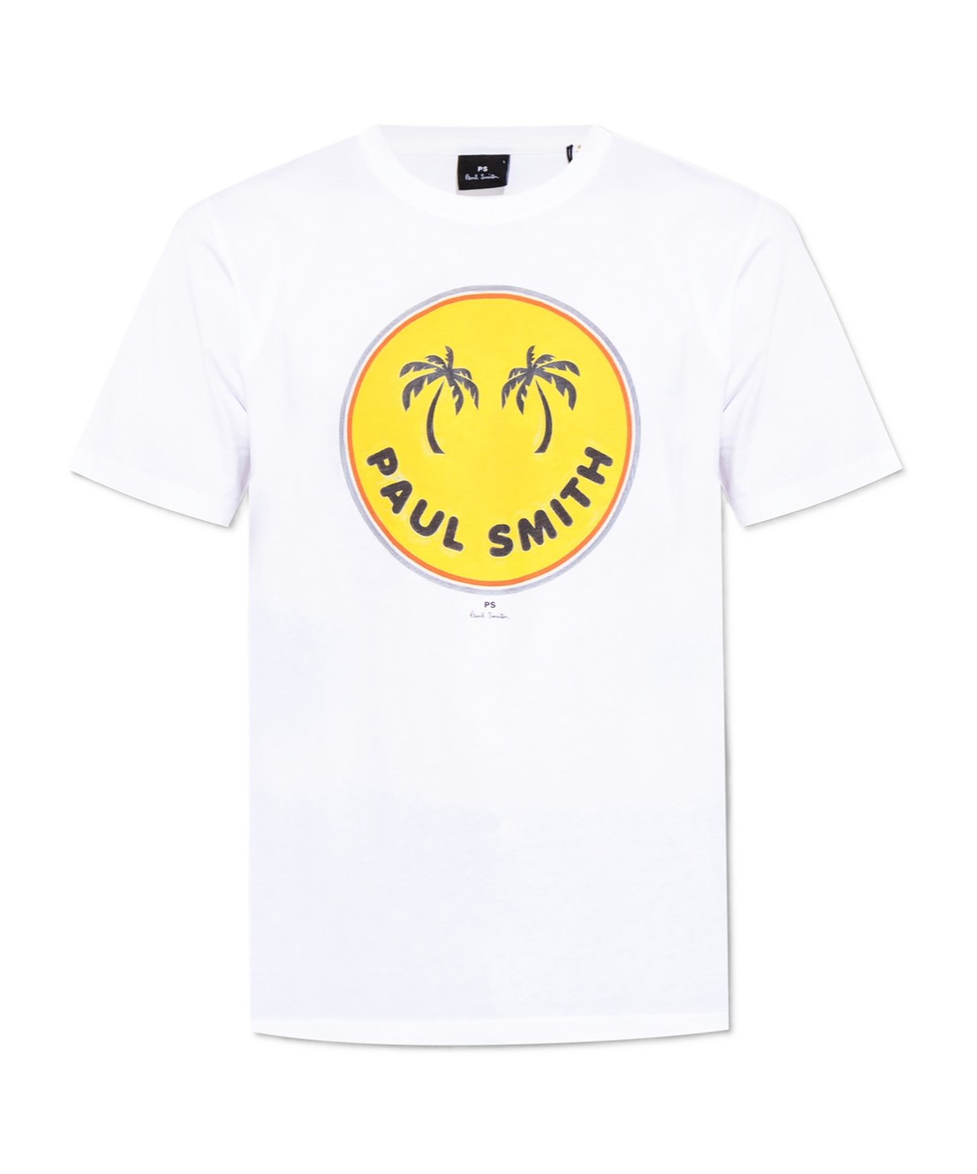 Shop Paul Smith Logo-print T-shirt In White