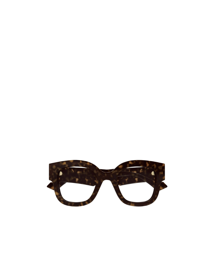 Gucci Double G Round-frame Glasses In Black