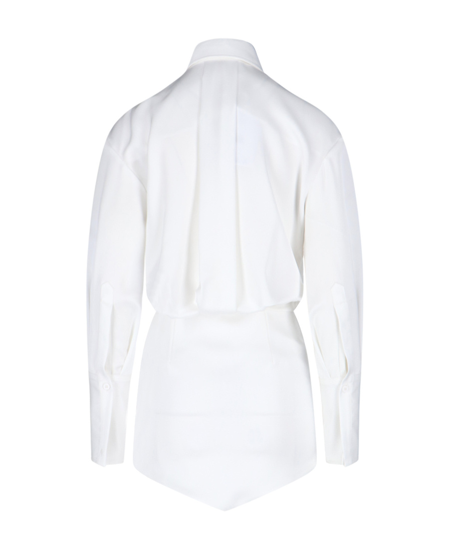 Attico Asymmetric-design Mini Dress In White