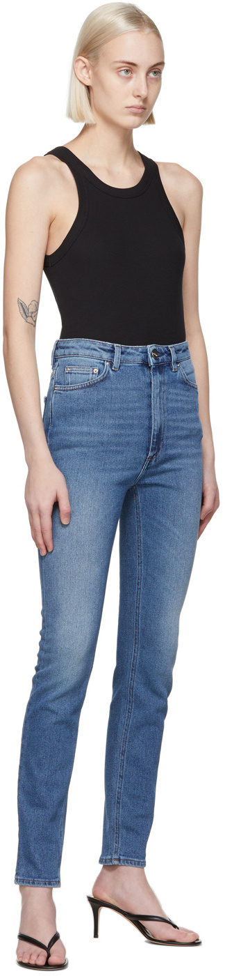 Totême Logo Rib Knitted Vest In Black