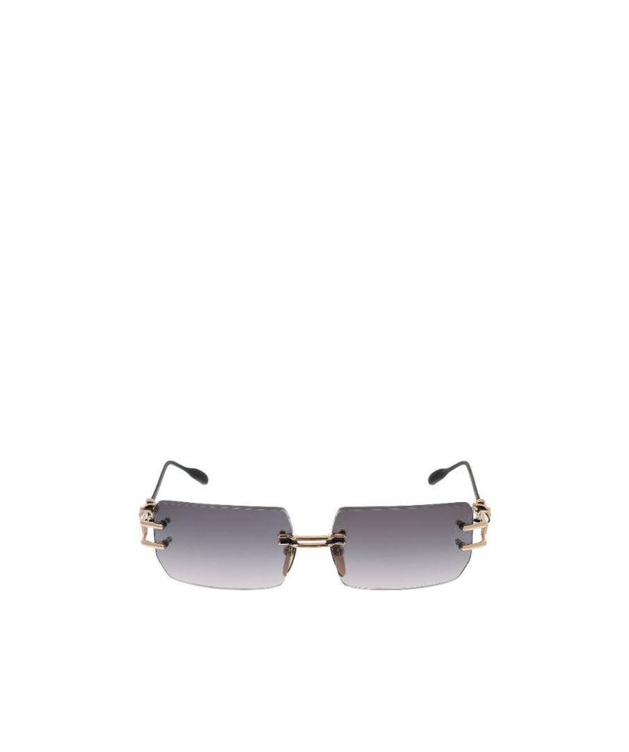 Chrome Hearts Rectangular Sunglasses In Gray