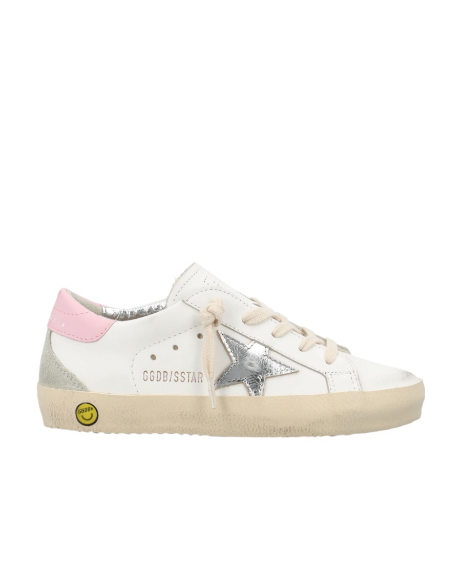 Golden Goose Kids White Super-star Classic Sneakers In White