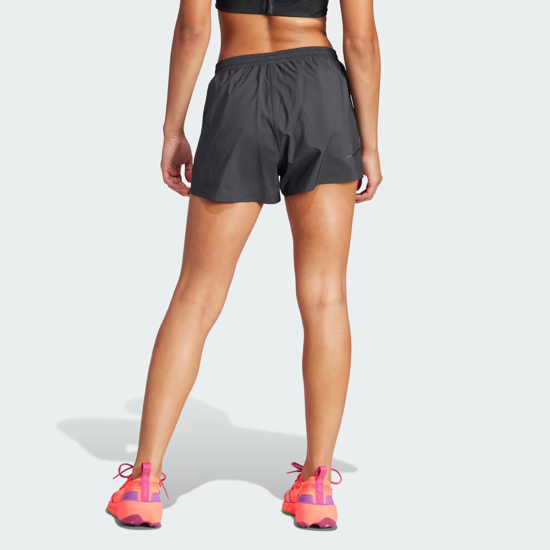 Shop Adidas By Stella Mccartney Truepace Running Shorts In Black