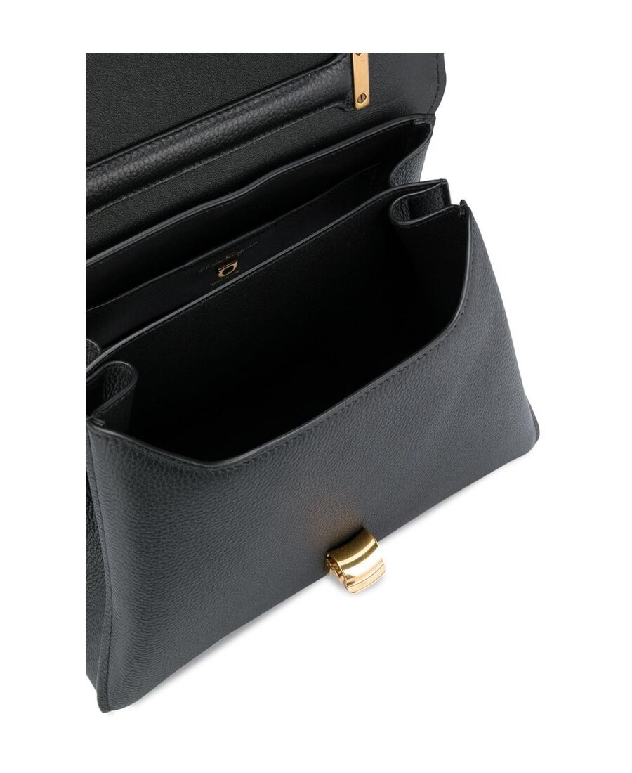 Ferragamo Gancini Top-handle Bag In Red