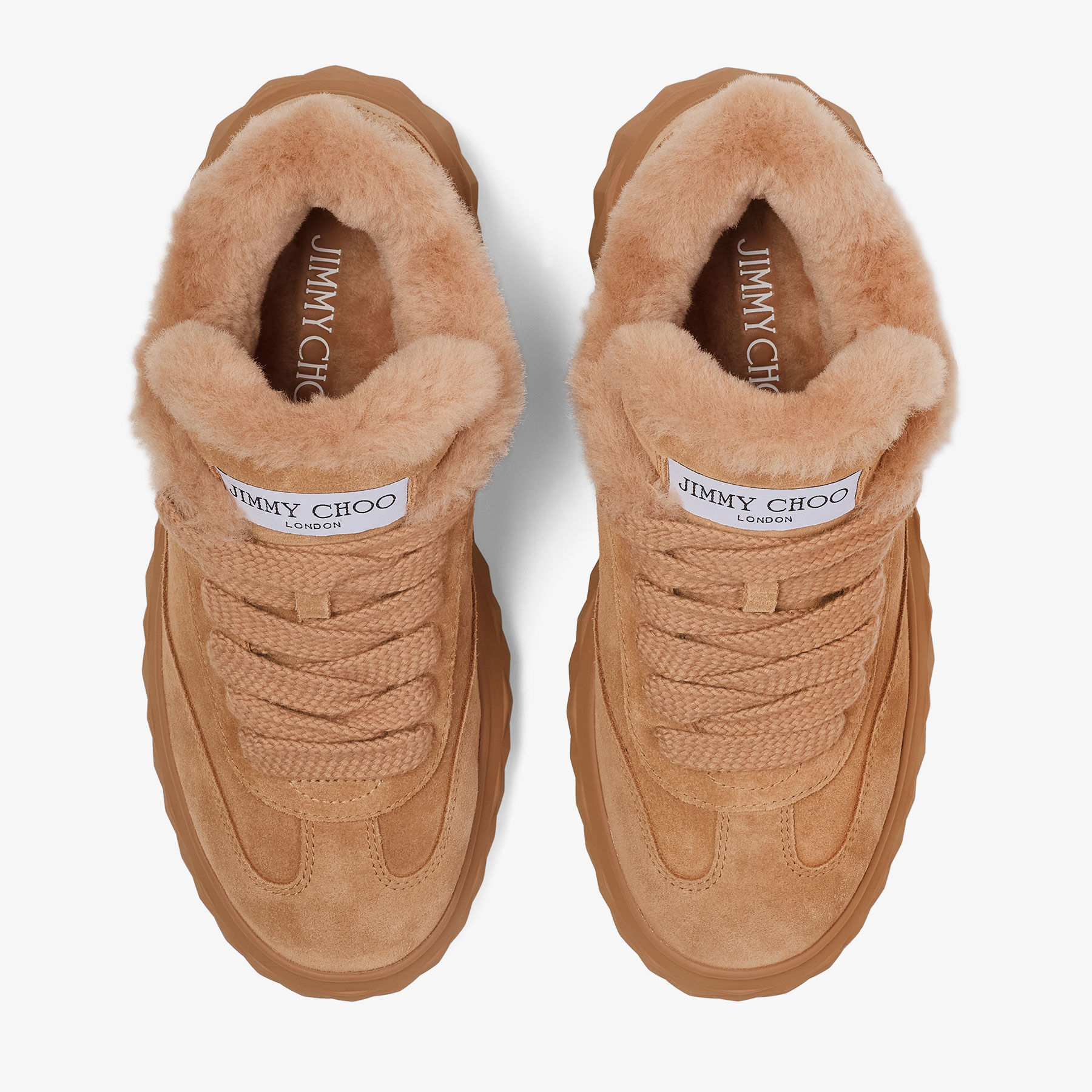 Jimmy Choo Low-top Lace-up Sneakers In Brown