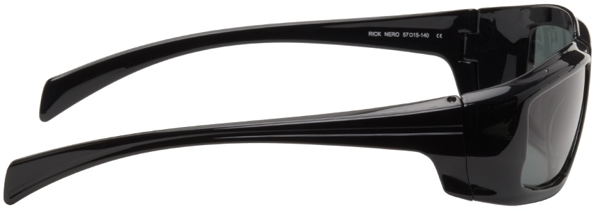 Rick Owens Rectangle-frame Sunglasses In Black