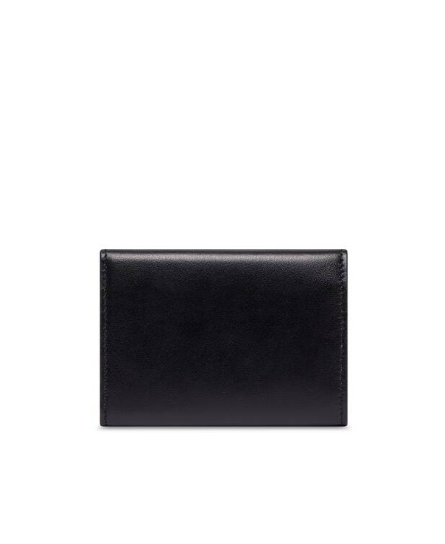 Balenciaga Envelope Embossed-logo Wallet In Black