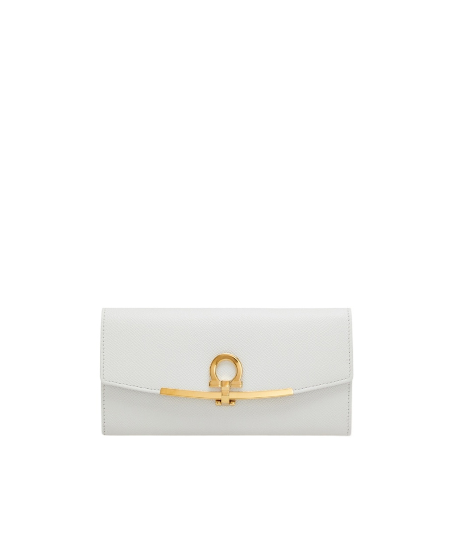 Ferragamo Flip Wallet In Nude