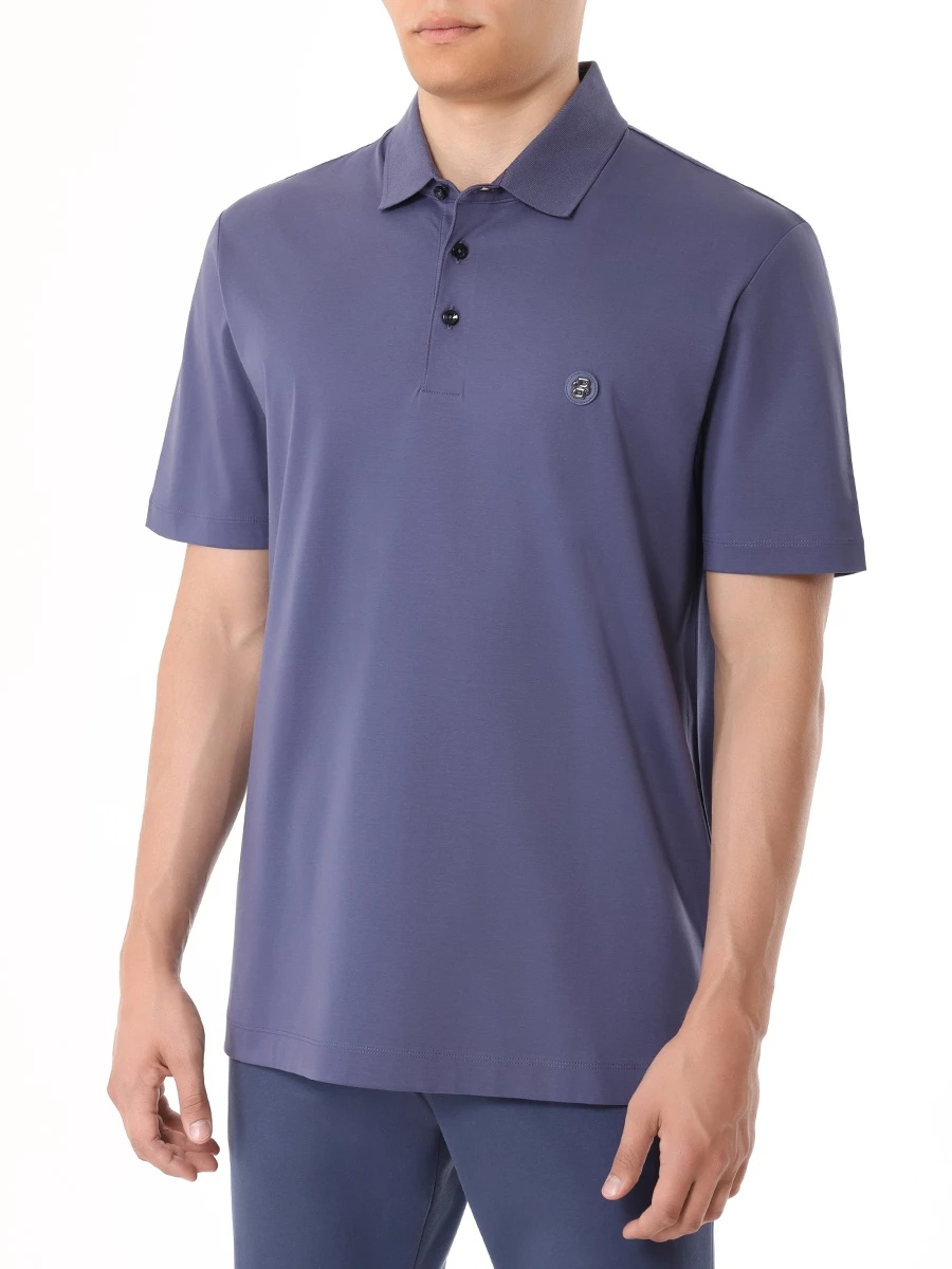 Hugo Boss Short-sleeved Polo Shirt In Purple
