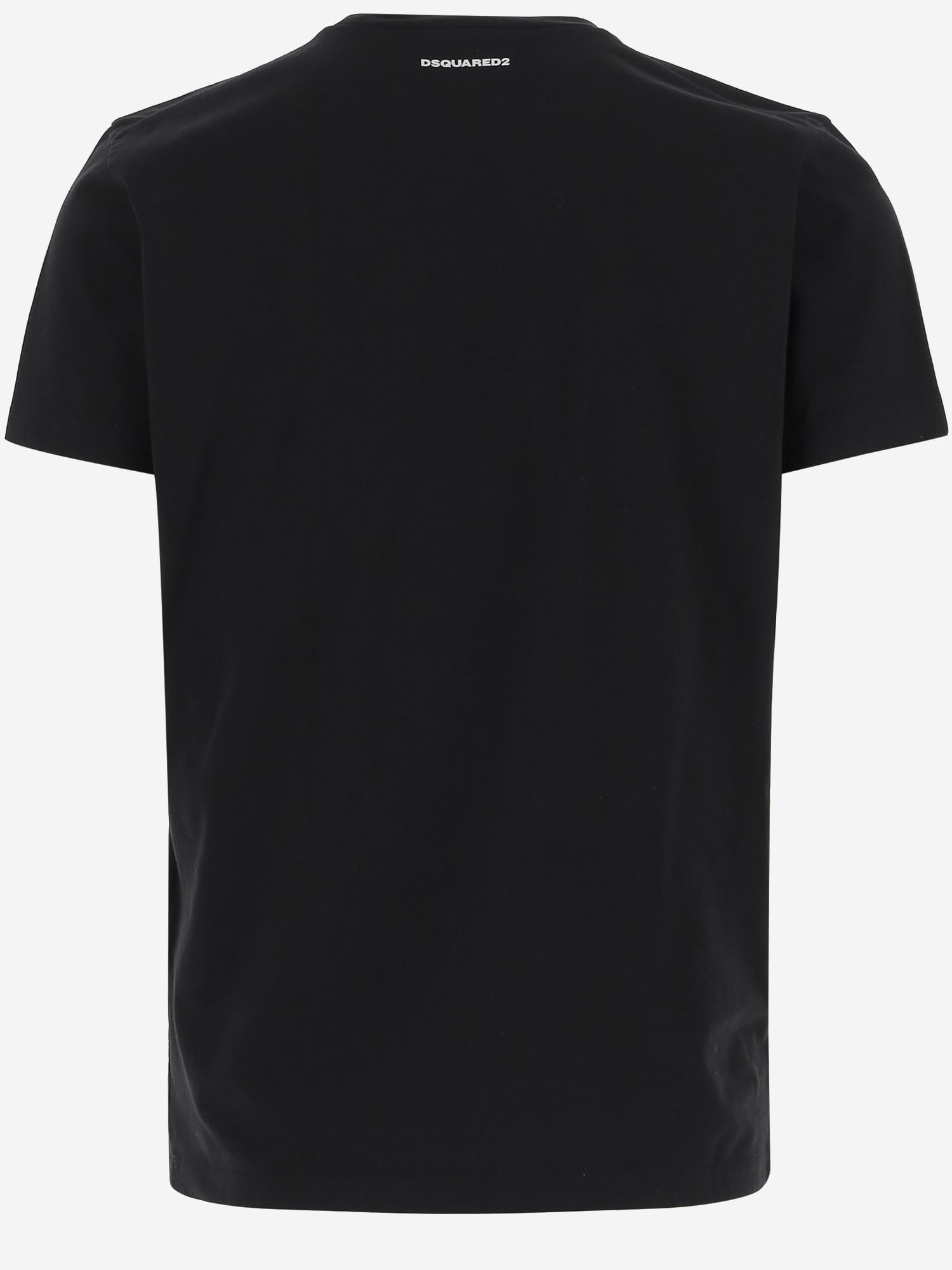 Dsquared2 Cotton T-shirt With Print In Black