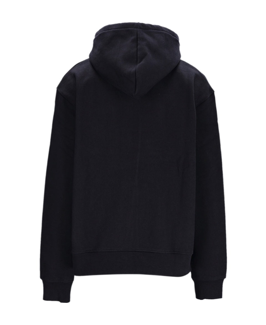 JACQUEMUS EMBROIDERED-LOGO ORGANIC-COTTON HOODIE 