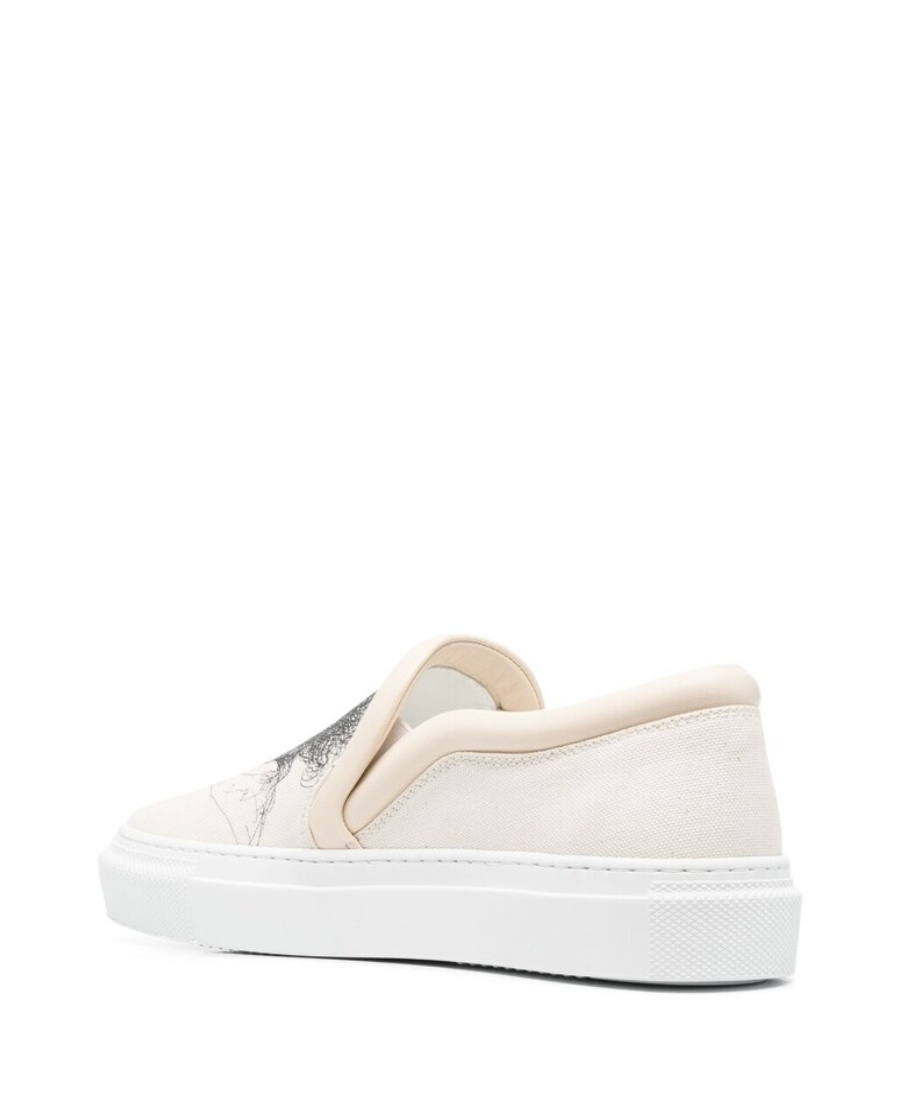 Jw Anderson Sketch-print Sneakers In White