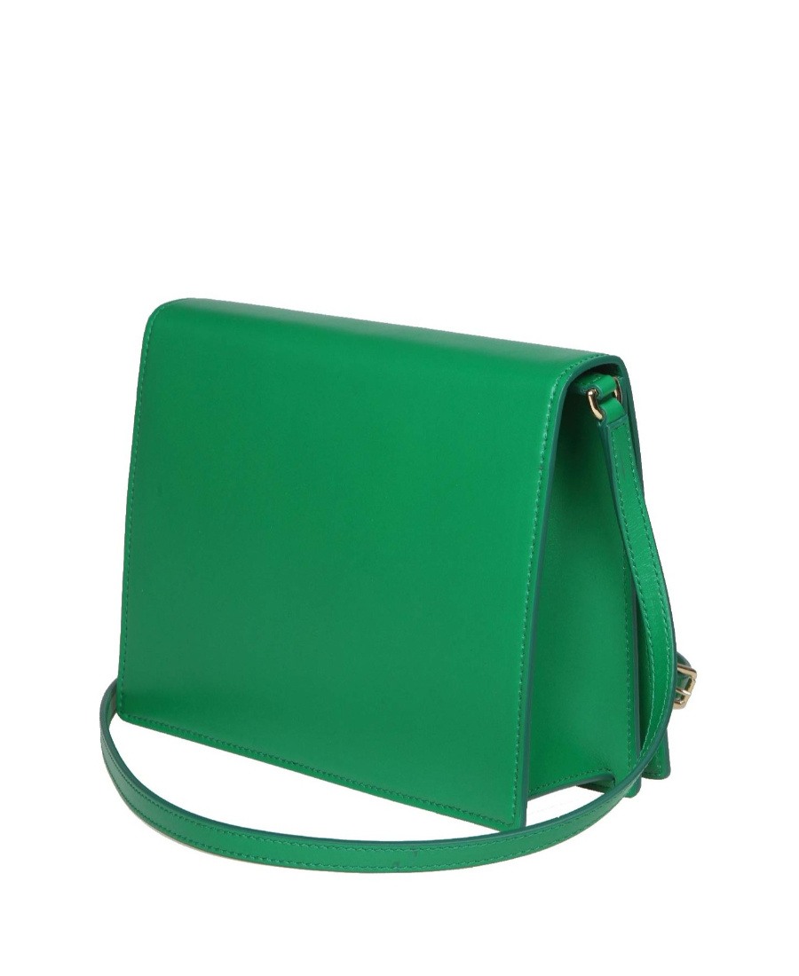 Shop Dolce & Gabbana Dg Logo Leather Crossbody Bag In Green