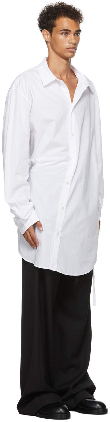 ANN DEMEULEMEESTER LONG-LINE BUTTON-UP SHIRT