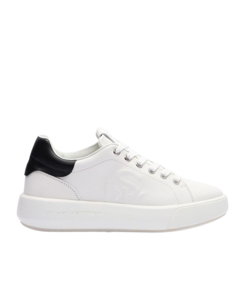 Stuart Weitzman Round Head Low-cut Casual Shoes In White