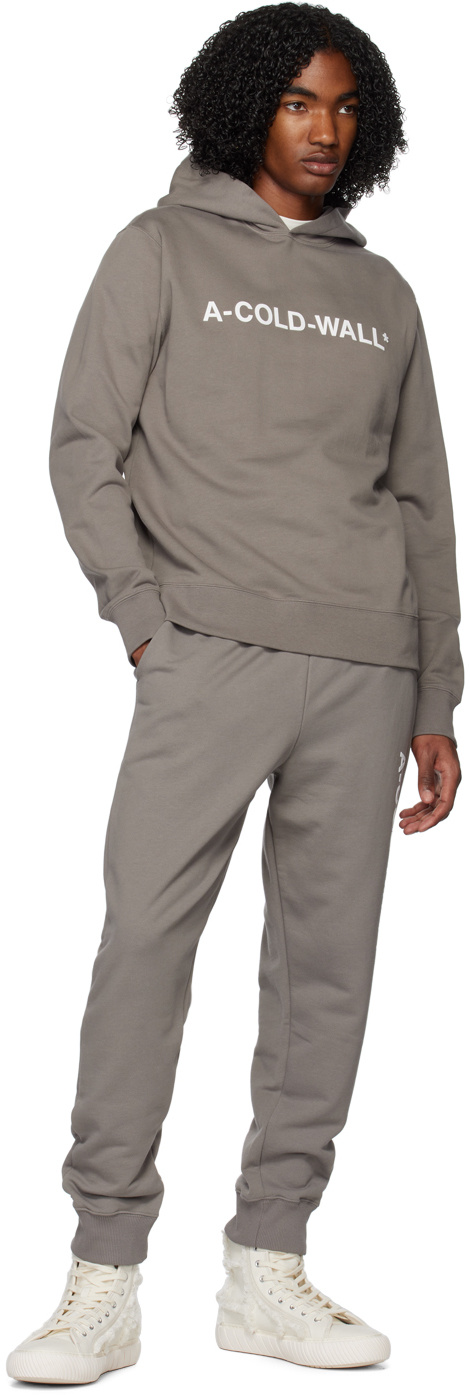 A-cold-wall* Essential Logo-print Track Pants In Gray