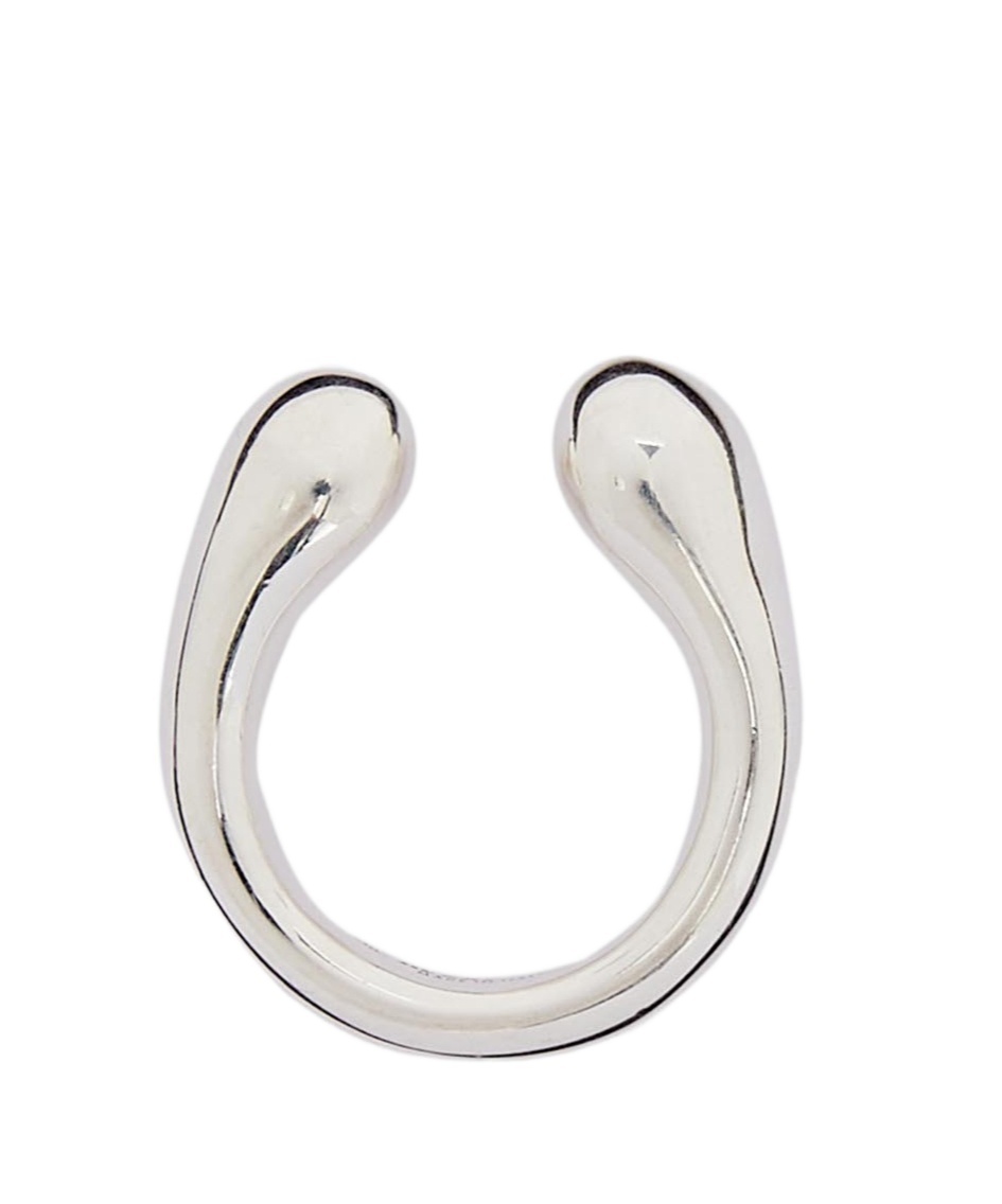 Jil Sander Logo Ring In White